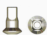 Sapim Speichennippel: 14G Inverted Aluminium silber 12mm 100 Stück