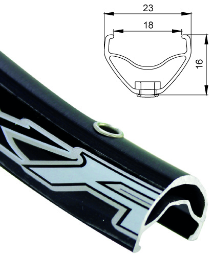Alexrims ALEXRIMS XCR PRO 26", 32 Loch schwarz w/SSE