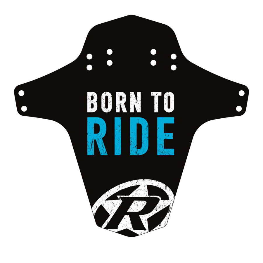 Reverse Components REVERSE "Mud Fender" Born to Ride light- blue, 267 x 251 mm (Breite x Höhe)