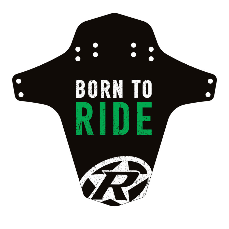 Reverse Components REVERSE "Mud Fender" Born to Ride green, 267 x 251 mm (Breite x Höhe)