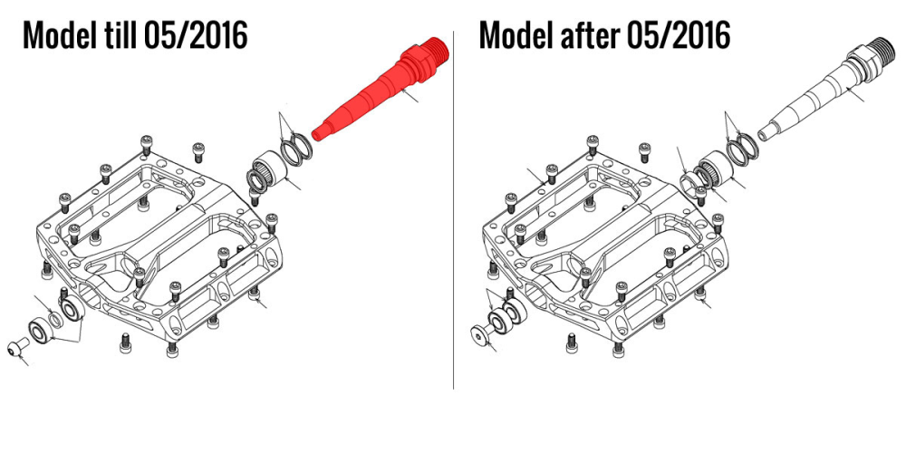Reverse Components REVERSE Black one Pedal Axle right before 05/2017
