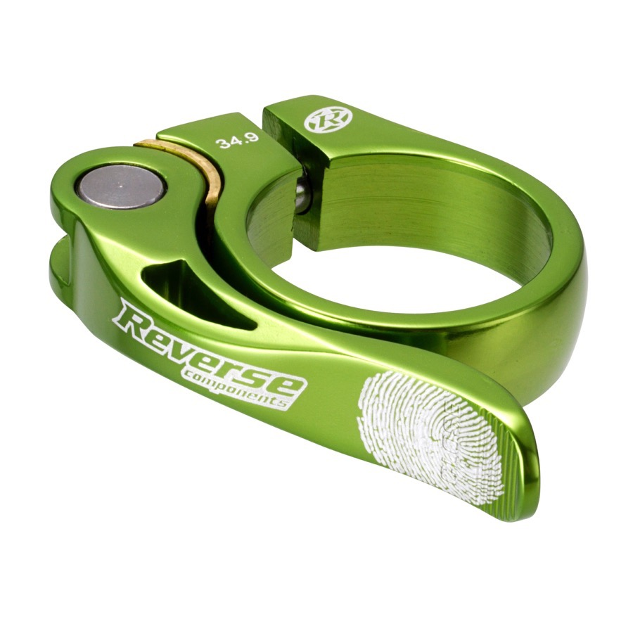 Reverse Components REVERSE Seat Clamp QR "Long Life" Ø34.9mm light-green, hellgrün