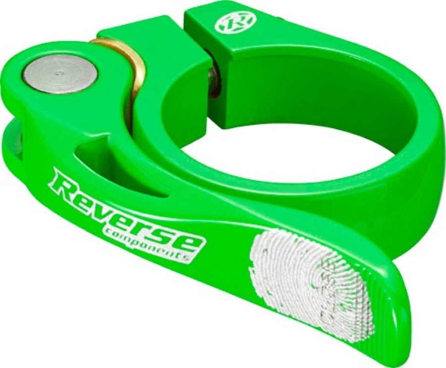 Reverse Components REVERSE Seat Clamp QR "Long Life" Ø34.9mm neon green, neongrün