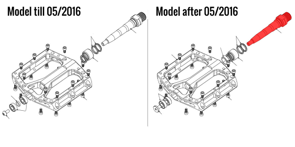 Reverse Components REVERSE Black one Pedal Axle right after 05/2016