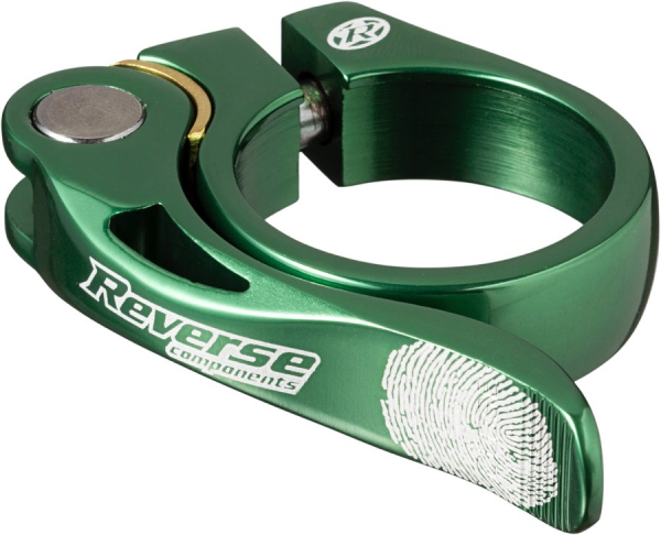 REVERSE COMPONENTS Seat Clamp QR "Long Life" Ø34.9mm, dunkelgrün