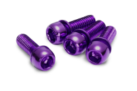 Reverse Components REVERSE Disc "Brake bolt" set, 4pc/set M6 purple, lila