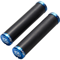 Reverse Components REVERSE Grip "Seismic ERGO Ø34mm" black / Clamp rings dark blue