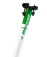 Reverse Components REVERSE Seatpost "Style lite" Ø30.0 white / green 400mm, weiss / grün