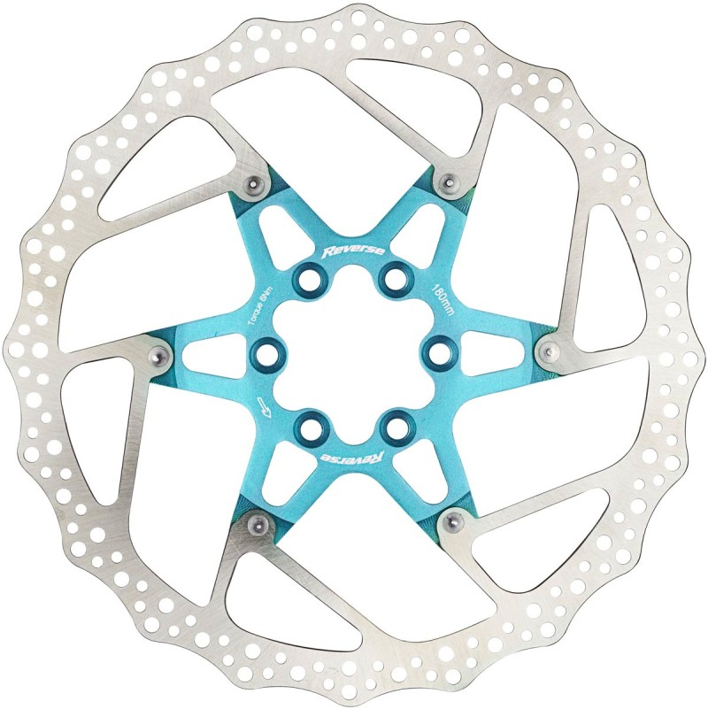 Reverse Components REVERSE "Disc Rotor" Ø180mm light blue, hellblau