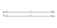 Sapim SAPIM Speiche Laser 2.0-1.5-2.0mm, Pack à 50 Stück, silber