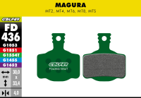 Galfer GALFER Brake Pad FD436 Pro "Magura MT2,4,6,8", grün