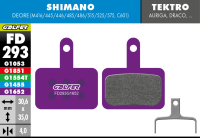 Galfer GALFER Brake Pad FD293 E-Bike "Shimano M4050/M486/M447/M395/Tektro Auriga/Drago", violett