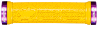 Reverse Components REVERSE Grip "Stamp" yellow / Clamp rings purple, gelb / lila