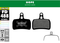 Galfer GALFER Brake Pad FD488 Performance "Hope Mono mini", schwarz