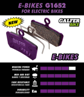 Galfer GALFER Brake Pad FD455 E-Bike "Avid Code 5,R ab 2011", violett