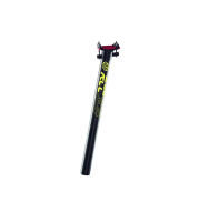 Reverse Components REVERSE Sattelstütze "RCC 316" Diffused Carbon yellow Ø31.6 400mm, schwarz / gelb