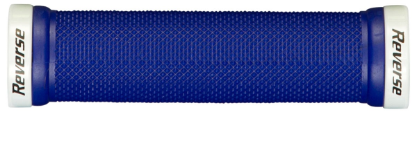 REVERSE COMPONENTS Grip "Classic 29" dark-blue / Clamp rings white, blau / weiss