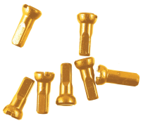 Sapim Speichennippel: Polyax Aluminium gold 14mm 100 Stück