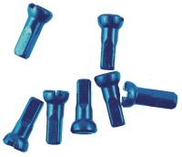 Sapim Speichennippel: Polyax Aluminium dunkel blau 12mm 100 Stück