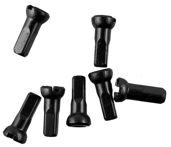 Sapim Speichennippel: Polyax Aluminium schwarz 16mm 100 Stück