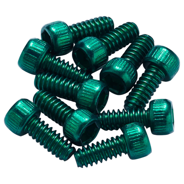 Reverse Components REVERSE Pedal Pins Steel for Black One, green, 10 pc, grün, 11