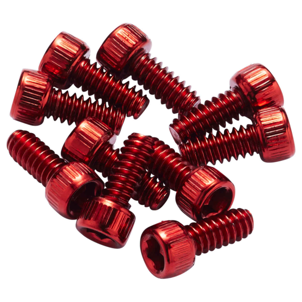 Reverse Components REVERSE Pedal Pins Steel for Black One, red, 10 pc, rot, 11