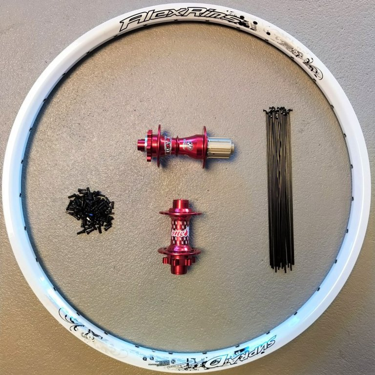 Reverse / Alexrims Laufrad Set 26" wssD-rot