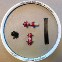 Reverse / Alexrims Laufrad Set 26" wssD-rot