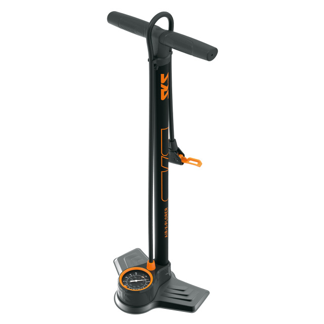 SKS Standpumpe Air-X-Plorer 10.0 Stahl Multi Valve schwarz/orange