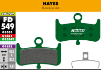 Galfer GALFER Brake Pad FD549 Pro "Hayes Dominion A4", grün