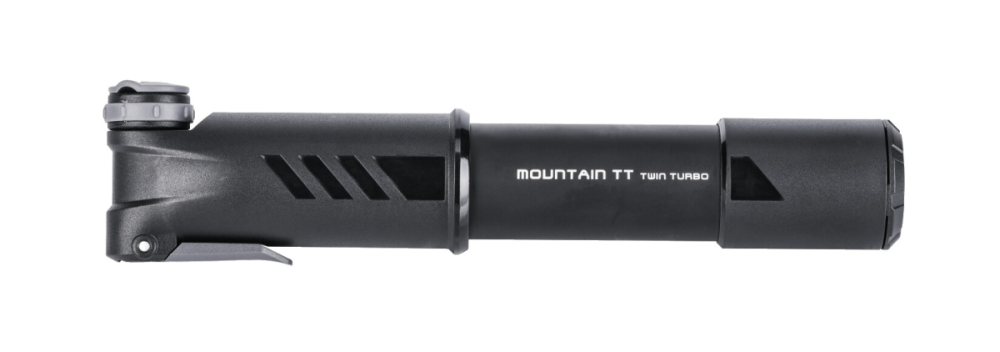 Topeak TOPEAK Mountain TT Minipumpe, schwarz Twin Turbo Technologie, 4 bar