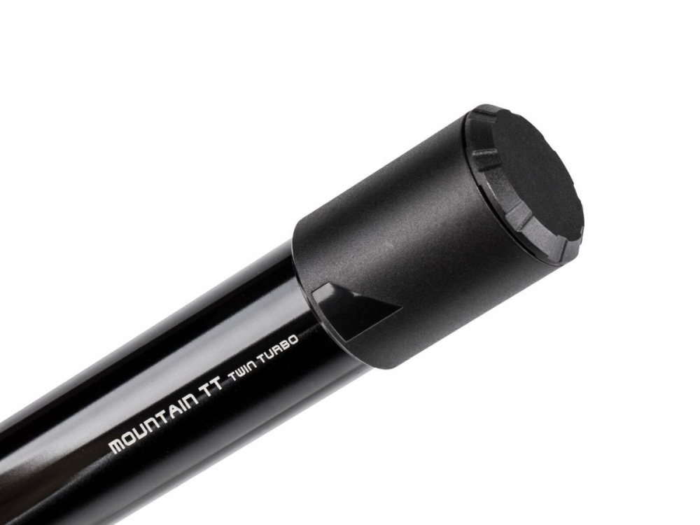 Topeak TOPEAK Mountain TT Minipumpe, schwarz Twin Turbo Technologie, 4 bar
