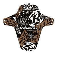 Reverse Components Reverse "Mud Fender" Nico Vink STICKERBOMB schwarz / kupfer, 267 x 251 mm (Breite x Höhe)