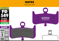 Galfer GALFER Brake Pad FD549 E-Bike "Hayes Dominion A4", violett