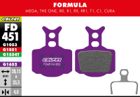 Galfer GALFER Brake Pad FD451 E-Bike "Formula The One / RO / R1 / RX / Mega", violett