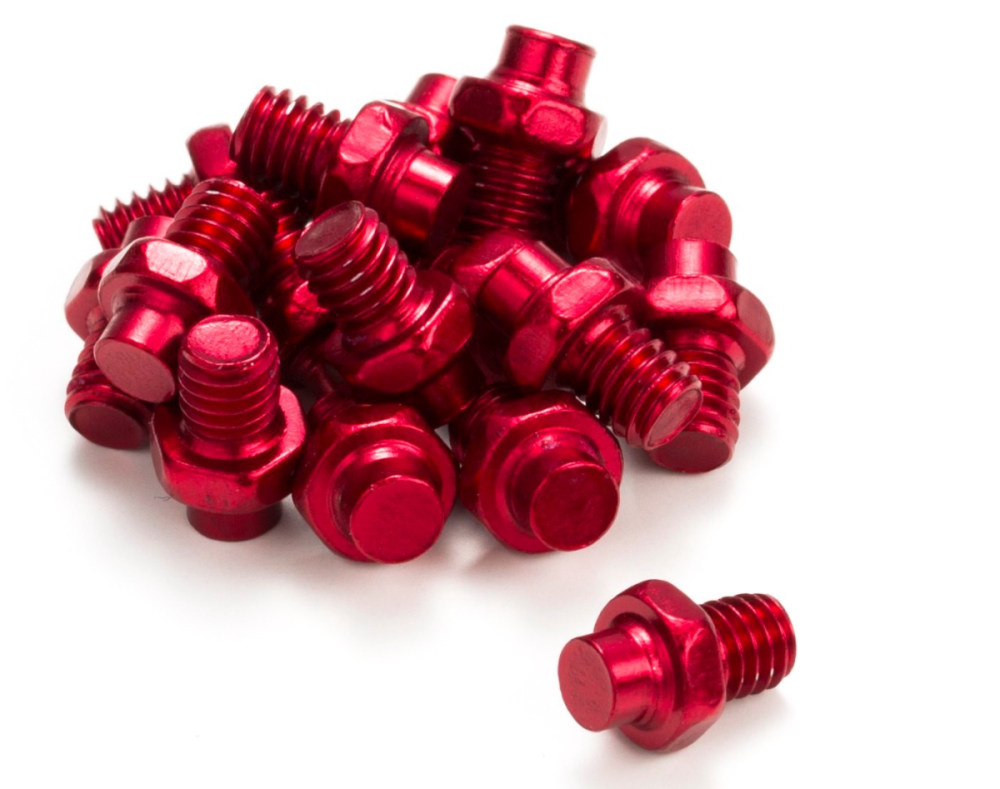 Reverse Components REVERSE Pedal Pin Alloy for Escape red 16pc