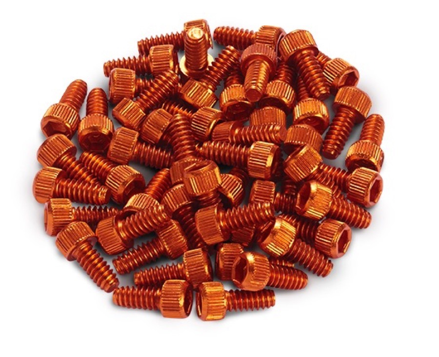 Reverse Components REVERSE Pedal Pin Alloy for Black One orange