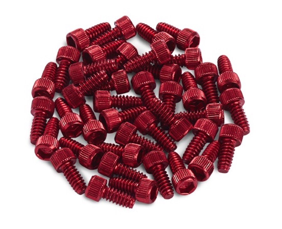 Reverse Components REVERSE Pedal Pin Alloy for Escape Pro red