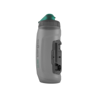Fidlock TWIST Trinkflasche 590 ml antibakteriell mit Bottle Connector OHNE TWIST Bike Base. Transparent Black.