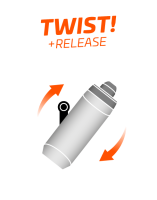 Fidlock Ersatz-Trinkflasche 800 ml mit Bottle Connector, OHNE TWIST Base. Transparent Black.