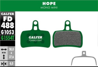 Galfer GALFER Brake Pad FD488 Pro "Hope Mono mini", grün