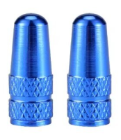 WIAN Bike and Parts Ventilkappe, CNC Aluminium Presta dunkelblau Paar