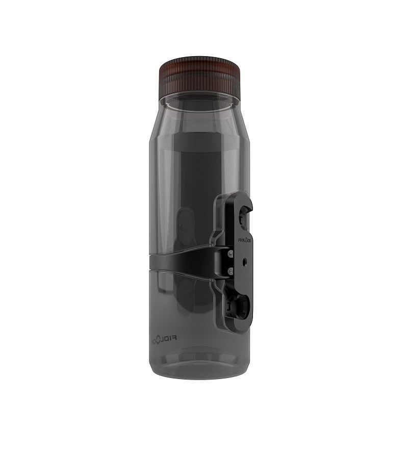 Fidlock Ersatz-Trinkflasche 700 ml Life mit Flaschenadapter Bottle Connector. Clear Black.