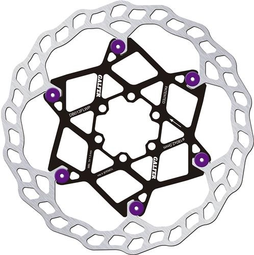 GALFER Disc Wave Floating Ø180mm x 2.0mm purple V2 / DB013FLWP, lila