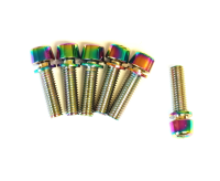 RideRace Vorbau Schrauben M5 x17mm, 6 Stück, rainbow, M5 x 17mm
