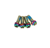 MUQZI Schrauben M6 x 17mm, 4 Stück, rainbow