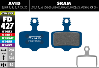 Galfer GALFER Bremsbacken Werkstatt Pack AVID / SRAM FD427 Road mit 30 Paar, blau