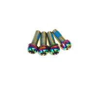 MUQZI Schrauben M6 x 17mm, 4 Stück, rainbow