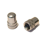 WIAN Bike and Parts Ventilkappe, CNC Aluminium Autoventile chrom Paar