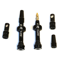 Bucklos BUCKLOS 40mm Tubeless-Ventile aus Aluminium mit Presta Ventil schwarz
